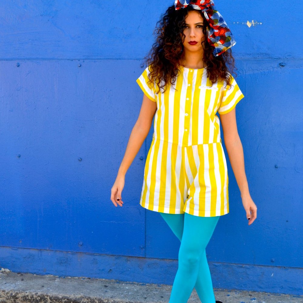 Turquoise Classic Pantyhose OS